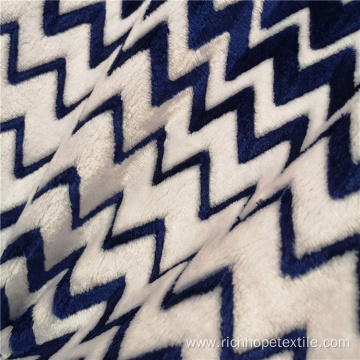 Stripe Pattern Jacquard Cation Flannel Fabric For Blanket